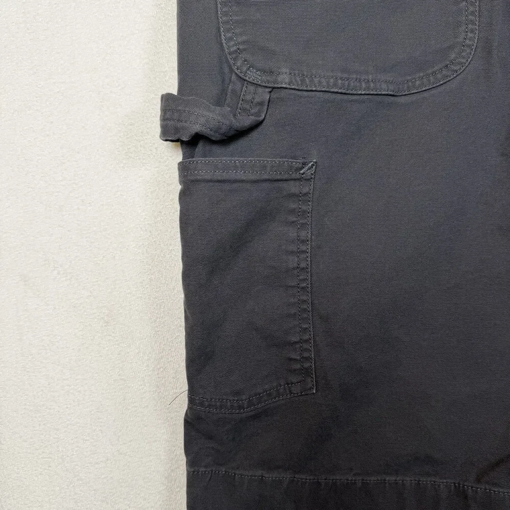 Carhartt Rugged Flex Shorts Mens 38 Gray Relaxed Fit Utility Work Canvas 11”
